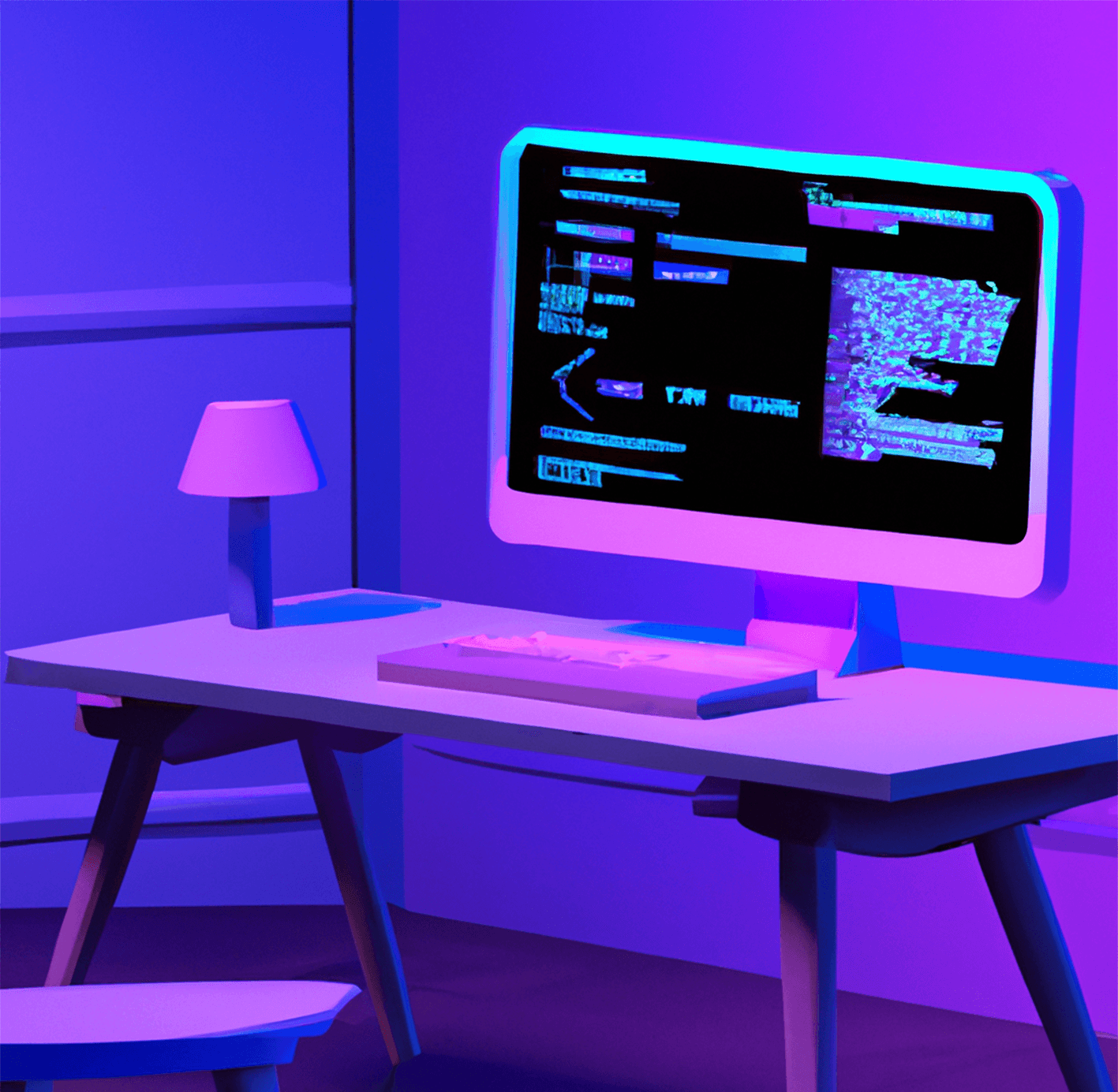 3D render of computer