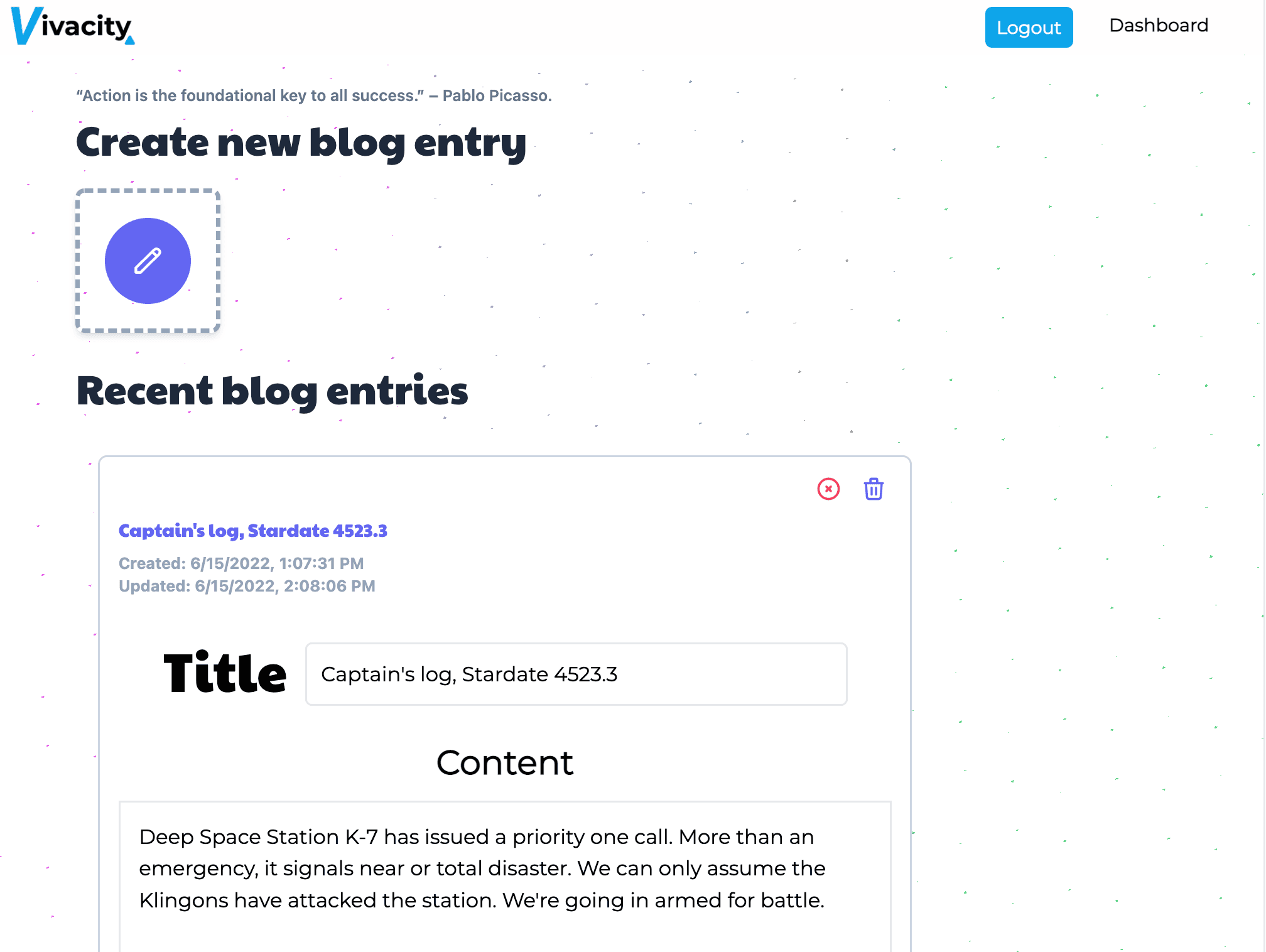 Image of Learning Platform wesbite
